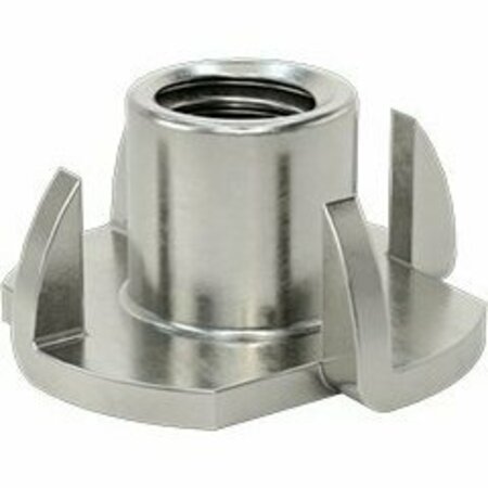 BSC PREFERRED Tee Nut Insert for Wood 316 Stainless Steel 3/8-16 Thread Size 0.516 Installed Length 90973A105